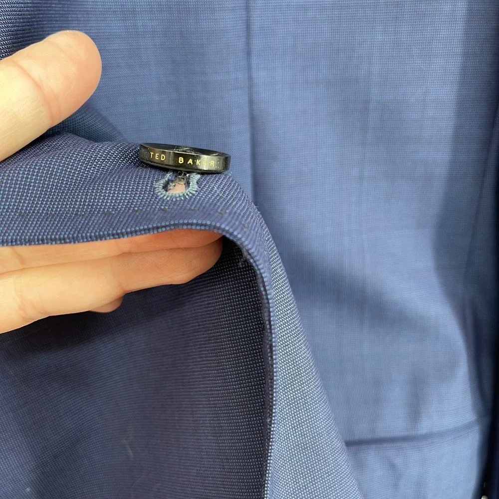 Ted Baker London Endurance Blue‎ Men's Blazer Sport Coat Jacket 44L